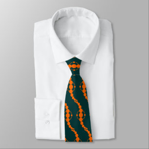 Planetprocessen - Orange om Mörk grönt Slips