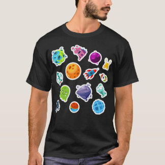 Planets Färg Kids T Shirt