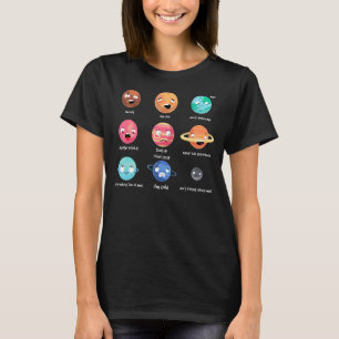 Planets Geek Astronomy Joke Kids Solar System T Shirt