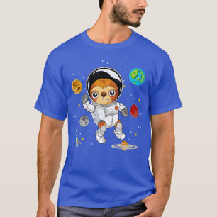 Planets Lazy Animal Space Astronomy Astronaut-fack T Shirt