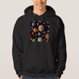 Planets Mönster Hoodie