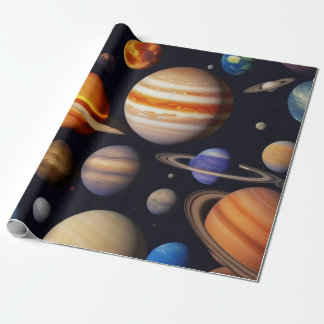 Planets Mönster Presentpapper