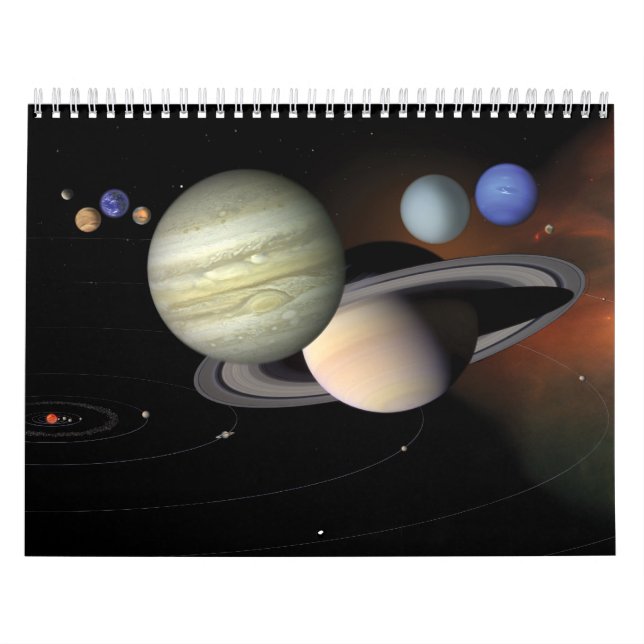 Planets- och solsystemsutrymme kalender (Omslag)
