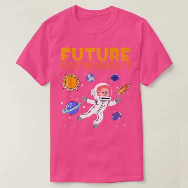 Planets Outer Space Science Kids Universe Future A T Shirt (Design framsida)