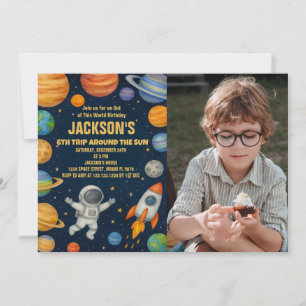 Planets & Rockets Birthday-inbjudan Inbjudningar