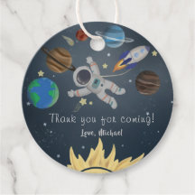 Planets Rymden Galaxy Birthday Tack