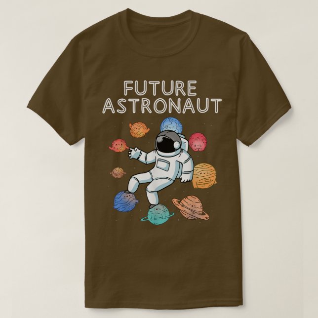 Planets Rymden Junior Astronaut Galaxy Future T Shirt (Design framsida)
