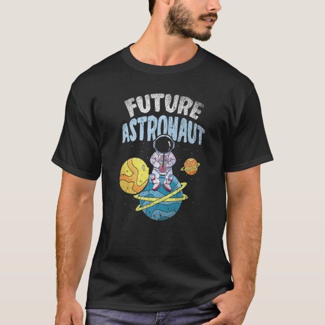 Planets Rymden Science Universe Galaxy Future T Shirt (Framsida)