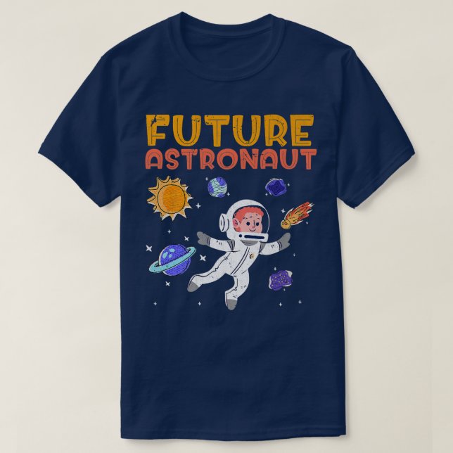 Planets Rymden Universe Kids Science Future A T Shirt (Design framsida)