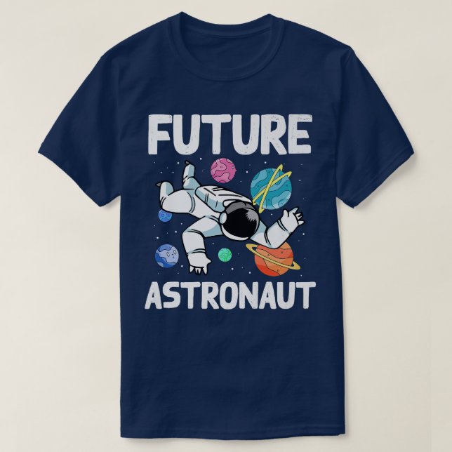 Planets Science Kids Outer Space Universe Future A T Shirt (Design framsida)