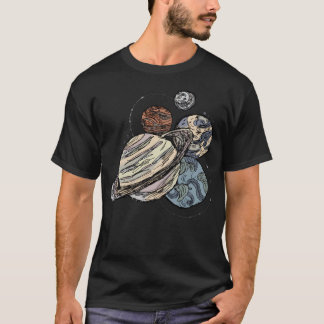 Planets Sketch T Shirt