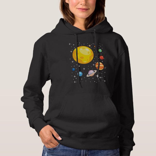 Planets Solar System Planetarium Astronomy Astroph T Shirt (Framsida)