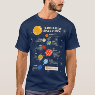Planets Solar System Rymden Science Boys Girl T Shirt