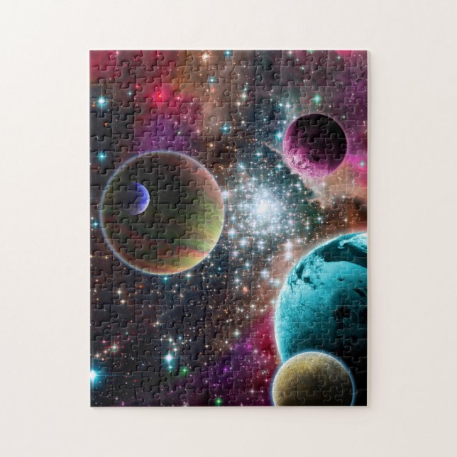Planets Stars Galaxy Pussel (Vertikal)