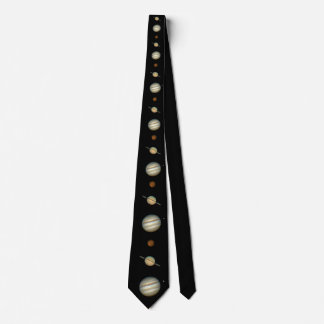 Planets Tie Jupiter Saturn Mars Necktie Slips