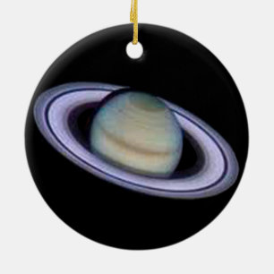 PlanetSaturn Ornament. Julgransprydnad Keramik