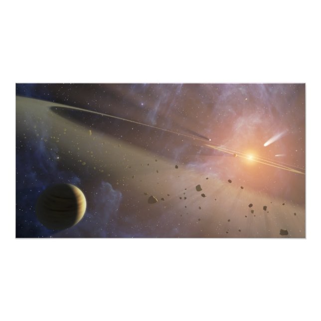 Planetsystem Epsilon Eridani Fototryck (Framsidan)