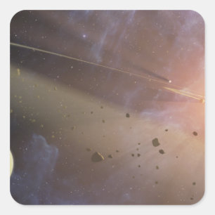 Planetsystem Epsilon Eridani Fyrkantigt Klistermärke