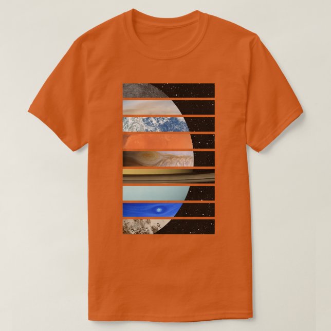 Planetter för solfångarsystem 1 t shirt (Design framsida)