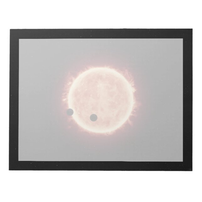 Planetter som transiterar Red Dwarf Star i Trappis Anteckningsblock (Framsida)