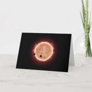 Planetter som transiterar Red Dwarf Star i Trappis Kort