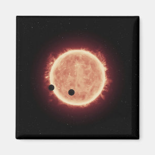Planetter som transiterar Red Dwarf Star i Trappis Magnet