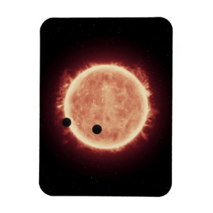 Planetter som transiterar Red Dwarf Star i Trappis Magnet