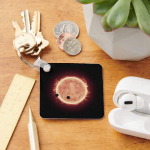 Planetter som transiterar Red Dwarf Star i Trappis Nyckelring