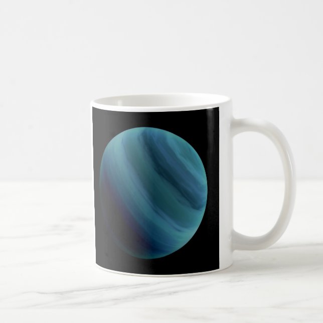 PLANETURANUS naturlig (det sol- systemet) ~~ Kaffemugg (Höger)