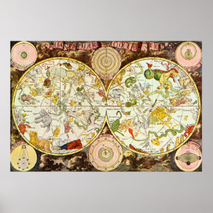 Planisphæ i Coeleste: Astrologi - Poster