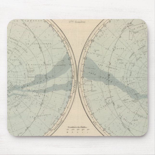 Planisphere Celeste Hemisphere Musmatta (Framsidan)