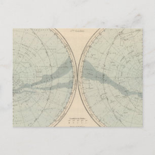 Planisphere Celeste Hemisphere Vykort