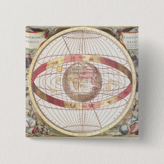 Planisphere från 'kartboken Coelestis Knapp (Framsida)