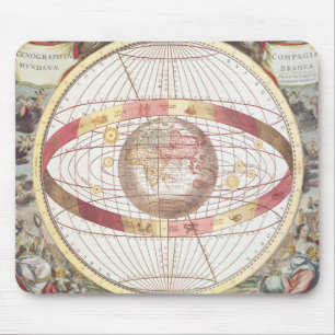 Planisphere från 'kartboken Coelestis Musmatta
