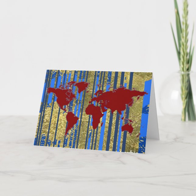 Planisphere-World Map Kort (Framsida)