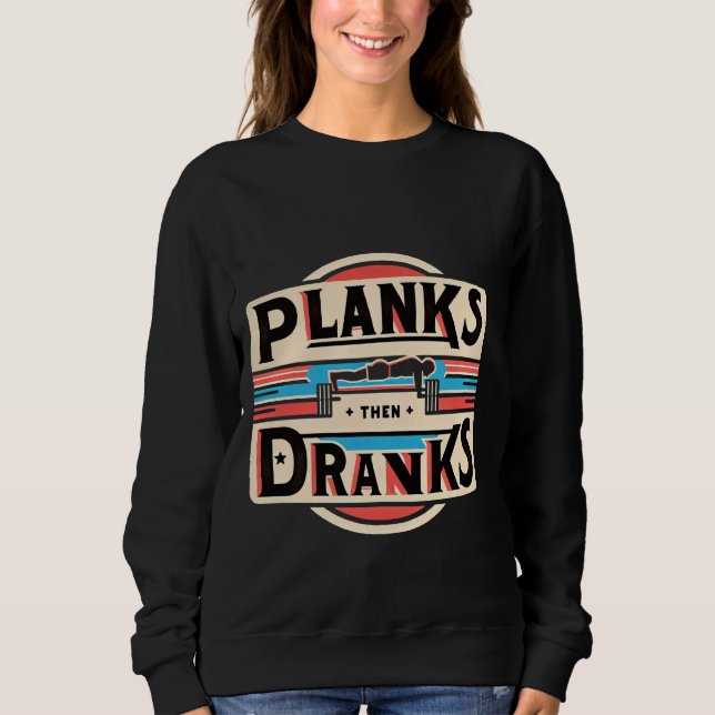 Plankor, drank — t shirt (Framsida)