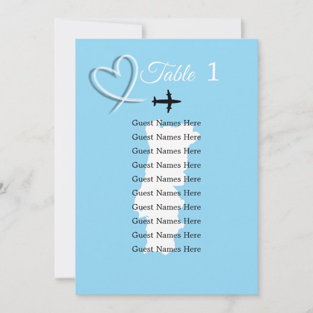 Plankort för bröllopsbröllopet för Portugal Karta  Inbjudningar (Framsida)