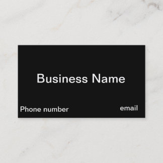 Planlägg din egna svart Businesscards Visitkort