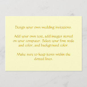 Planlägg dina egna bröllopinbjudningar inbjudningar