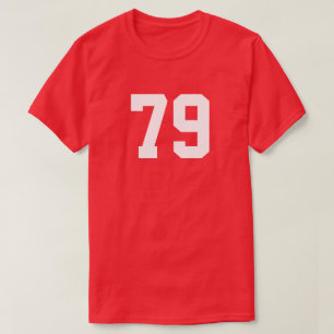 Planlägg ditt eget numrerar T-tröja T-shirt