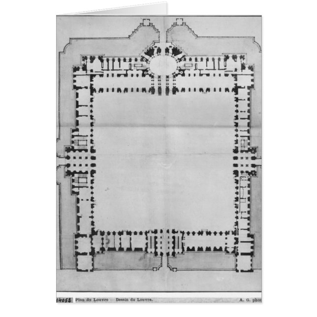 Planlägg för de östliga byggnaderna av hälsningskort (Framsidan)