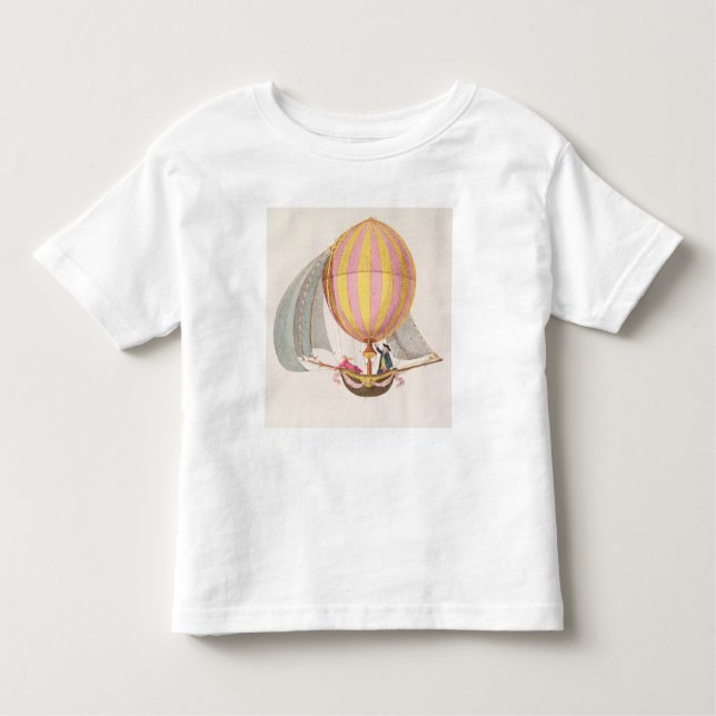 Planlägg för en dirigible, fransk, c.1785 tee shirt (Framsida)
