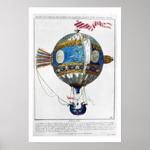 Planlägg för en luftballong med en diameter av 12 poster