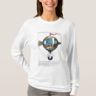Planlägg för en luftballong med en diameter av 1 t shirt