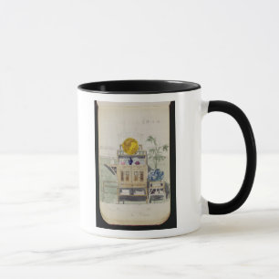 Planlägg för en serveringsbord, c.1860s-70s (w/c mugg