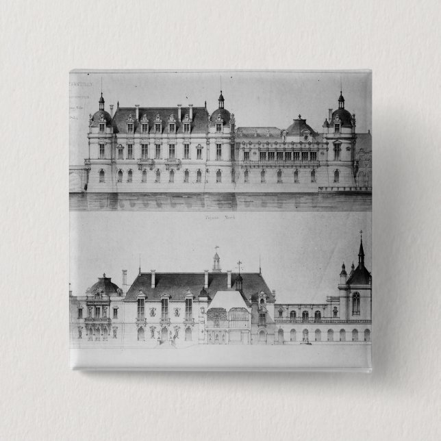 Planlägg för rekonstruktionen av den norr facaden knapp (Framsida)