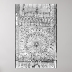 Planlägg för rofönstret och gallerit av poster