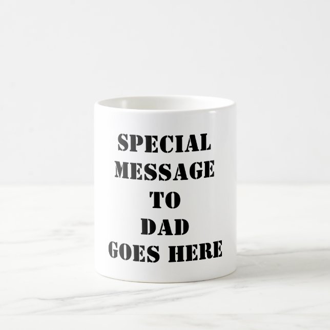 Planlägg min egna fars dagmugg för pappapappagåva kaffemugg (Center)