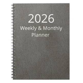 Planner 2026 Weekly and Monthly Anteckningsbok