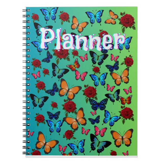Planner Butterfly Anteckningsbok (Framsidan)